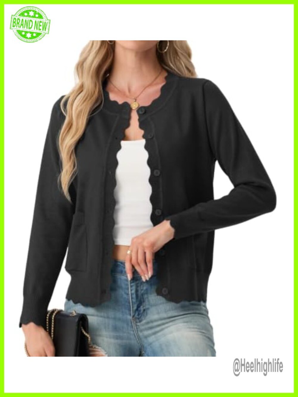 Women's Lightweight Viscose Knit Cardigan Sweater with Pockets